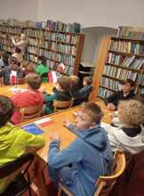 Klasy 7a i 7c w Bibliotece Pedagogicznej 