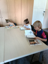 Wizyta klasy 1a w bibliotece