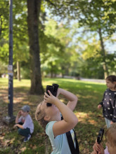 Lekcja w terenie klasy 1b